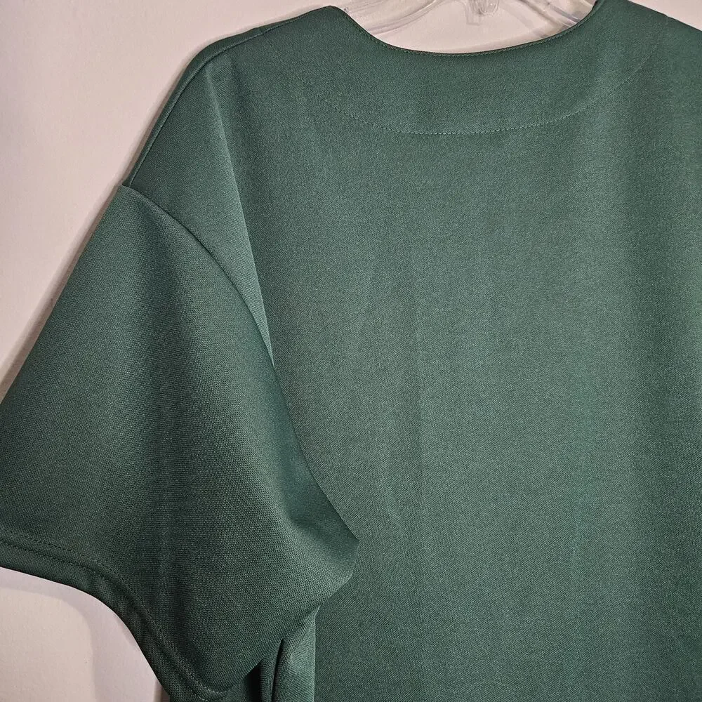 Vtg Majestic Notre Dame Basketball Warm Up Shirt Jersey Sht Sleeve USA, Mens XL